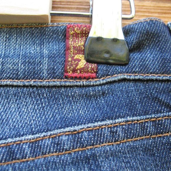 7 for All Mankind Low Rise Boot Cut Jeans 24 X 32 - Picture 8 of 11
